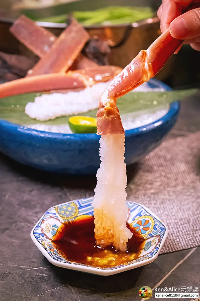 台北高級火鍋-二本松涮涮鍋-松葉蟹和牛套餐