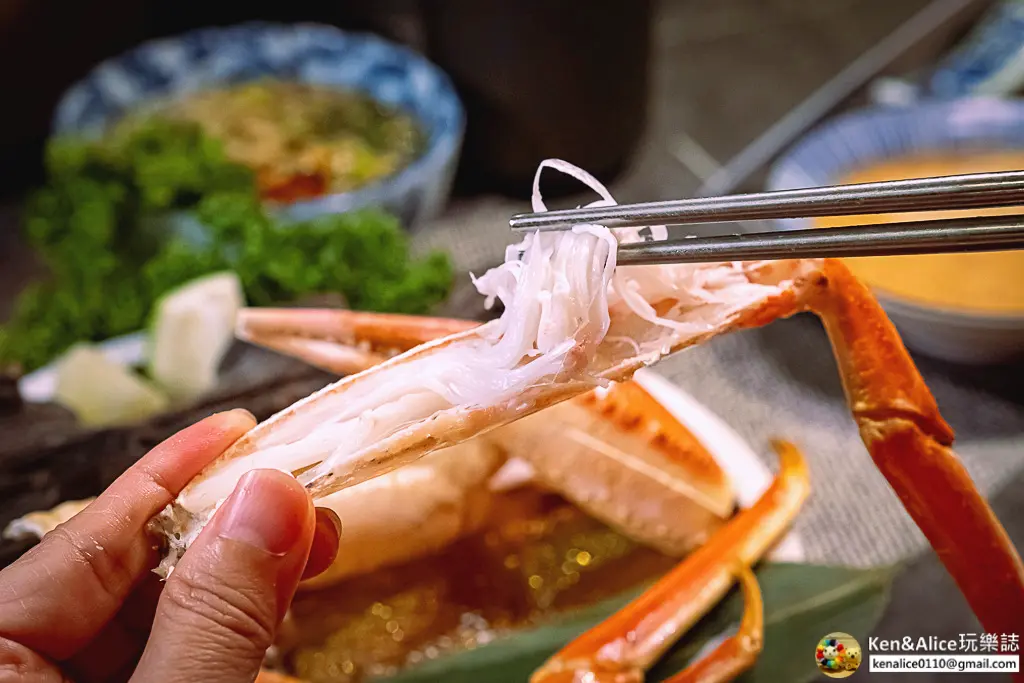 台北高級火鍋-二本松涮涮鍋-松葉蟹和牛套餐