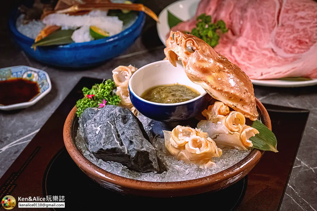 台北高級火鍋-二本松涮涮鍋-松葉蟹和牛套餐